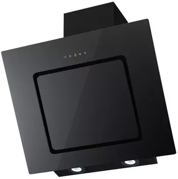 Наклонная вытяжка KIRSA 600 black/black glass sensor