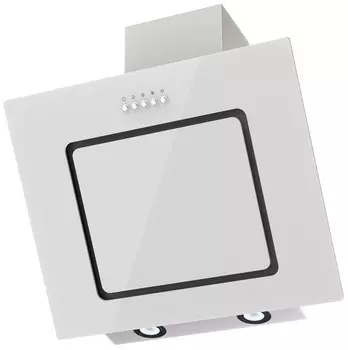 Наклонная вытяжка KIRSA 600 white/white glass