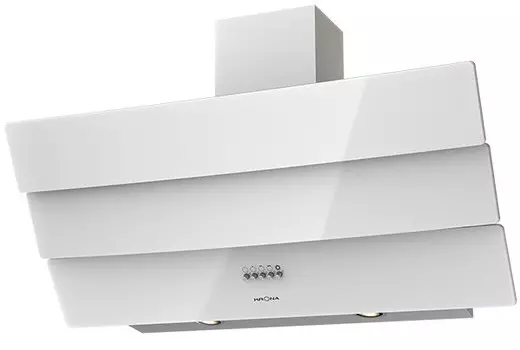 Наклонная вытяжка KRONA INGA 900 white push button