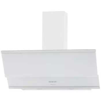 Наклонная вытяжка KRONA IRIDA 900 white push button