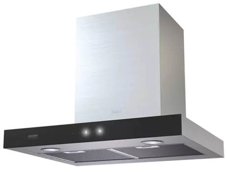 Т-образная вытяжка PAOLA 600 inox/black sensor