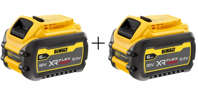 Аккумулятор DeWalt DCB546T2 DCB546-XJ 2шт*18В/54В 6Ач/2Ач