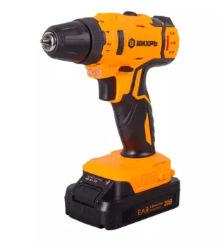 Аккумуляторная дрель-шуруповерт Вихрь ДА-20Л-2КА с набором оснастки 65 предметов 72/14/36