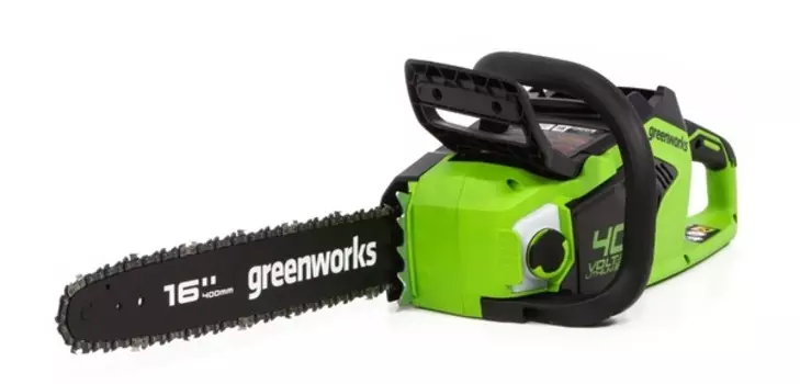 Аккумуляторная пила цепная GreenWorks GD40CS18 б/щ с АКБ 8АЧ и ЗУ 2005807UH