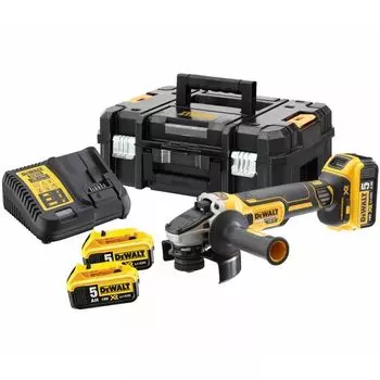 Аккумуляторная угловая шлифовальная машина DeWalt DCG405P3 3*5Ач