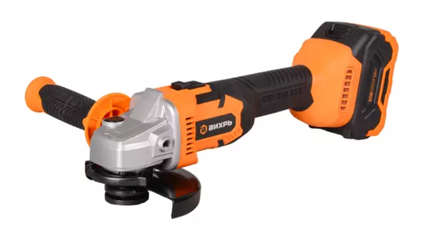 Аккумуляторная угловая шлифовальная машина Вихрь АУШМ-125/20Li 1 АКБ и ЗУ в кейсе 72/12/25