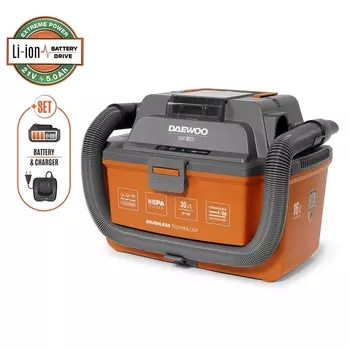 Аккумуляторный пылесос Daewoo DAVC 1621Li SET 1*5Ач совместим с Makita
