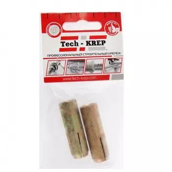 Анкер забиваемый латунный М12 2 шт - пакет Tech-Krep 106749
