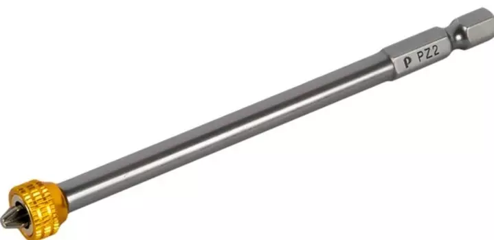 Бита отверточная с магнитным кольцом Практика "Профи" PZ2*110 мм 1шт 915-649