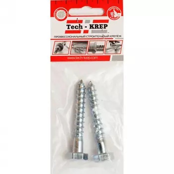 Болт DIN 571 сантехнический оцинк 8х40 2 шт - пакет Tech-Krep 102586