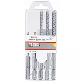 Бур Bosch SDS-plus-5X 5/6/6/8/10 Набор 5шт 2608833910