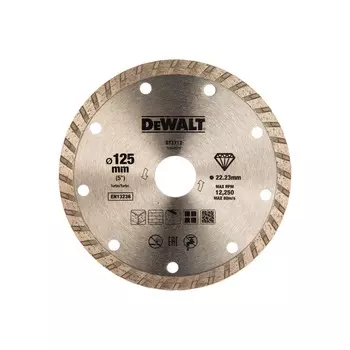 Диск алмазный DeWalt Turbo 125*2.2*22.2мм DT3712-QZ