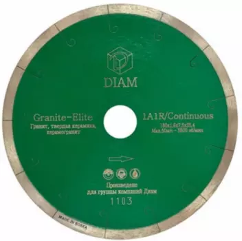 Диск алмазный Diam Extra Line Ceramics-Elite 1A1R 180*1.6*7.0*25.4 000546