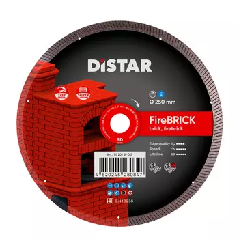Диск алмазный Distar FireBRICK 1A1R 250*25.4 11120159015