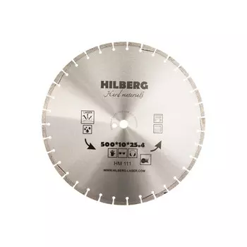 Диск алмазный Hilberg Hard Materials Laser 500*25,4мм HM111