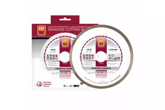 Диск алмазный PDT Ceramics Granite 1A1R 230*1.6*10*25.4 820602CRMG