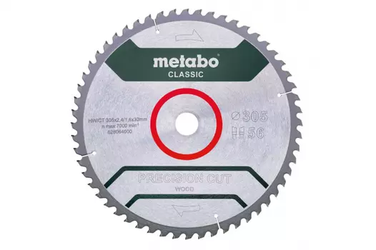 Диск пильный Metabo 305*30 HM 56WZ 5отр 628064000