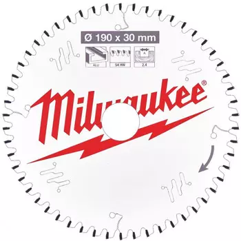 Диск пильный по алюминию Milwaukee 190*30*2,4*54 4932471303
