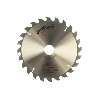 Диск пильный по дереву Атака 200*24T*30 110101110 8078700