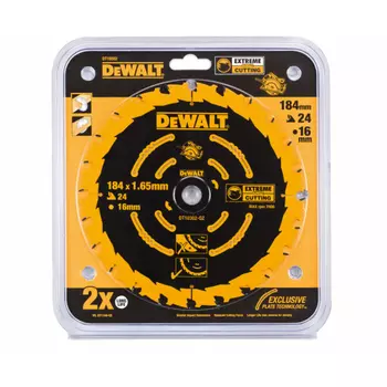 Диск пильный по дереву DeWalt 184/16 1.65 24 WZ +18° DT10302-QZ