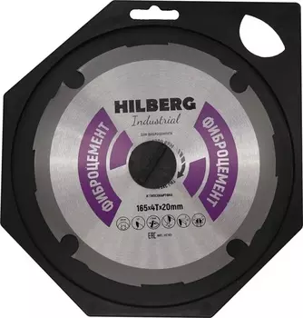 Диск пильный по фиброцементу Hilberg Industrial 165*20мм 4Т HC165