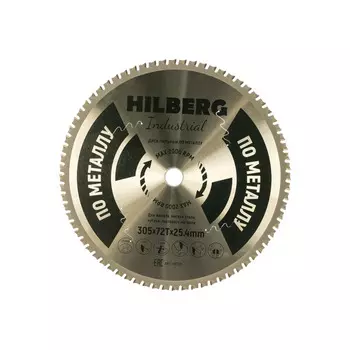 Диск пильный по металлу Hilberg 305*72T*25,4мм HF305