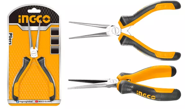 Длинногубцы INGCO мини 115мм HMNNP08115 491456