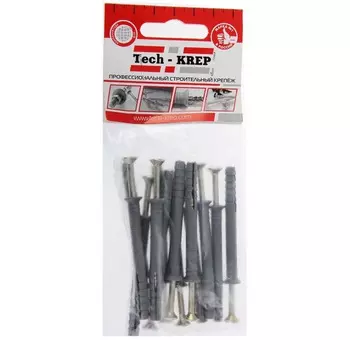 Дюбель-гвоздь 6х60 пот. манжета полипропилен 14 шт - пакет Tech-Krep 102944