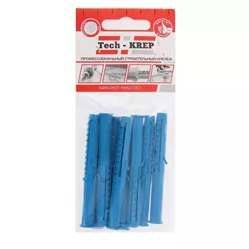 Дюбель распорный Чапай 12х70 шипы+усы полипропилен 8 шт - пакет Tech-Krep 111126
