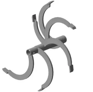 Фреза спиральная вал S24. 470/340 мм. 6 зубов 01.02.34 ФМБС S 24.470.310