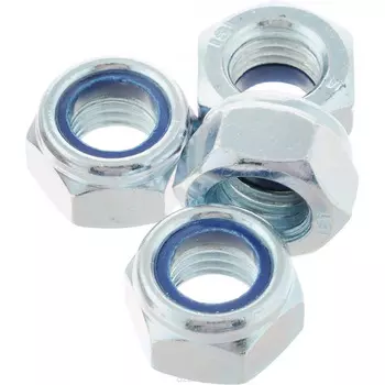 Гайка DIN985 самоконтрящаяся оцинк. М12 4 шт - пакет Tech-Krep 112252