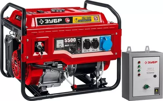 Генератор бензиновый ЗУБР 5500Вт с автозапуском СБА-5500
