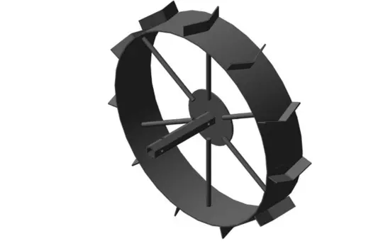 Грунтозацеп вал S24 для окучивания 585/120 мм. втулка 210 мм. сплошной обод НЦ 01.01.33.29 ГМБ.S24.585.120