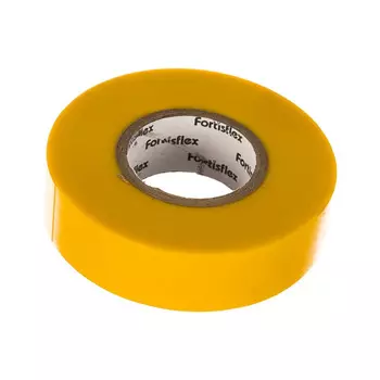 Изолента Fortisflex ПВХ 19*0,15*20 желтая 71232