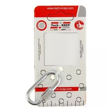 Карабин с фиксатором 5х50 мм DIN 5299D 1 шт - ярлык Tech-Krep 102742