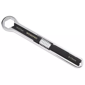 Ключ универсальный регулируемый гаечный WorkPro 5 -27мм,3/16"-1 1/16" WP272016