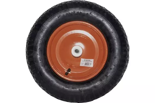 Колесо пневматическое Вихрь КТ-380-16 (380мм, d16мм, для тачек 90-1, 110-1) 73/7/4/9