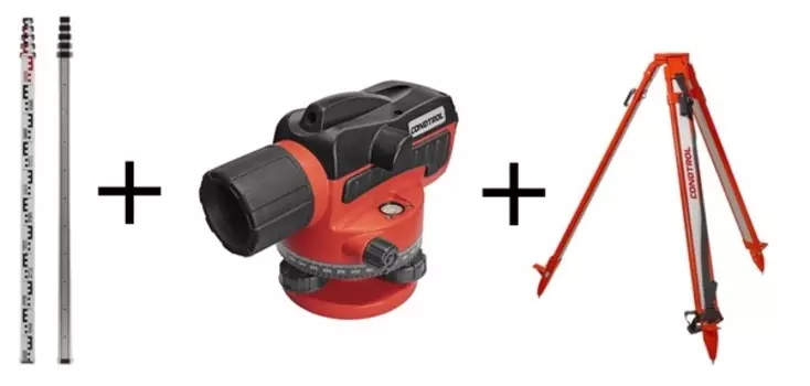 Комплект геодезического оборудования Condtrol 32-Х Нивелир Condtrol 32X+рейка 5м+штатив S6-2 2-3-154