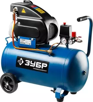 Компрессор ЗУБР 240 л/мин, 50л,1500Вт ЗКПМ-240-50-1.5