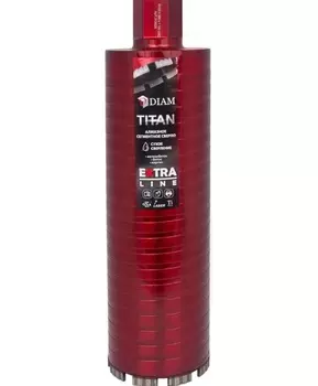 Коронка алмазная Diam Titan Extra Line 42*450*1 1/4UNC железобетон, бетон, кирпич, сухой рез 313032