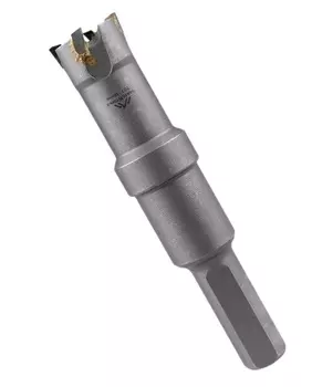 Коронка твердосплавная по металлу Vertextools 16мм с центрирующим сверлом 1819-16