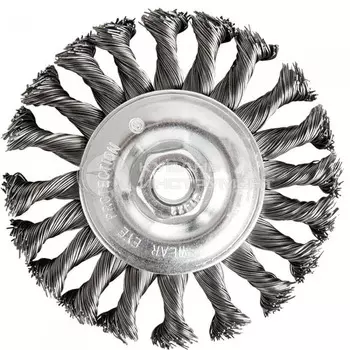 Корщетка Практика 125мм для МШУ радиальная, витая М14 242-656