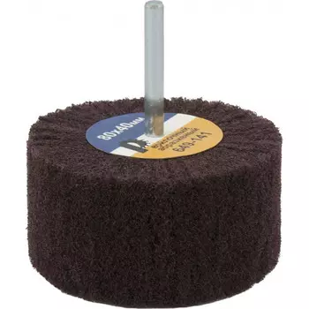 Круг абразивный лепестковый Практика Профи 80*40мм хвостовик 6мм войлочный 649-141