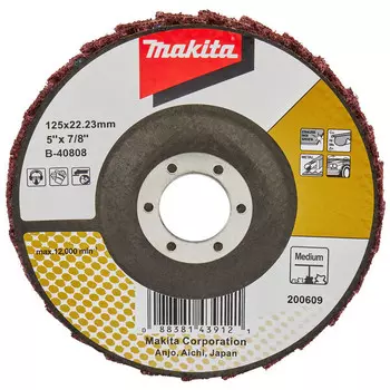 Круг лепестковый полировочный Makita 125*22,23мм стекловолокно B-40808