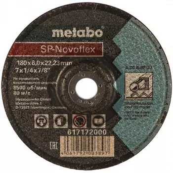 Круг обдирочный Metabo SP-Novoflex 180*6*22,23мм 617172000