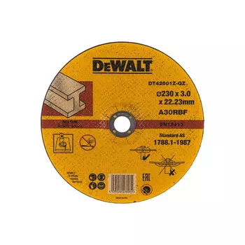 Круг отрезной по металлу DeWalt Industrial 230*2,8*22,2мм DT42601Z-QZ