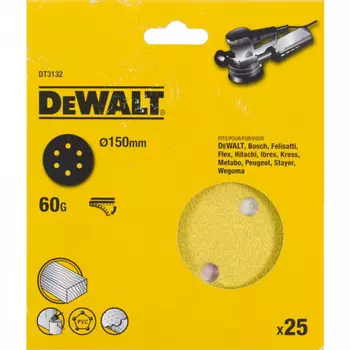 Круг шлифовальный DeWalt 150мм P60 DT3132-QZ