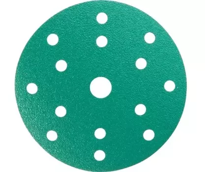 Круг шлифовальный на плёночной основе ABRAFORCE Green Film 15 отв. 150мм Р1000 уп.5шт 181337