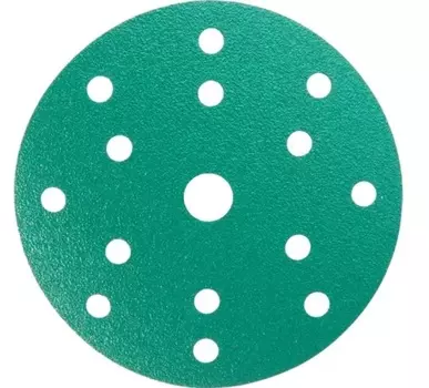Круг шлифовальный на плёночной основе ABRAFORCE Green Film 15 отв. 150мм Р2000 уп.5шт 181340