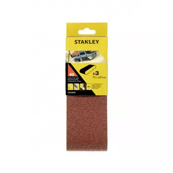 Лента шлифовальная Stanley 75*457мм 40G 3шт STA33091-XJ